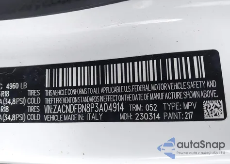 2023 Dodge Hornet Gt Plus Awd z USA, uszkodzony, nr VIN ZACNDFBN8P3A04914